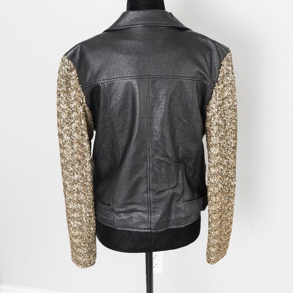 NWOT Romeo & Juiet Couture sequin moto jacket -M - Picture 6 of 7